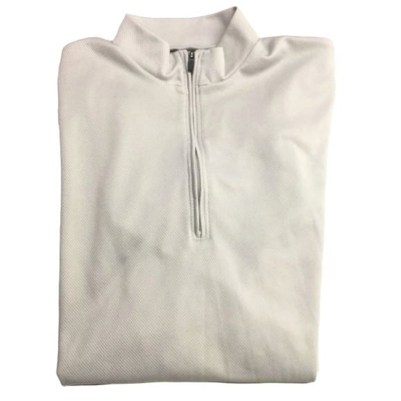 NIKE ACG Women Dri Fit Base Layer Silver Gray 1/4 Zip Mock Pullover M 8-10 - Picture 4 of 14